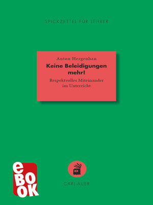 cover image of Keine Beleidigungen mehr!